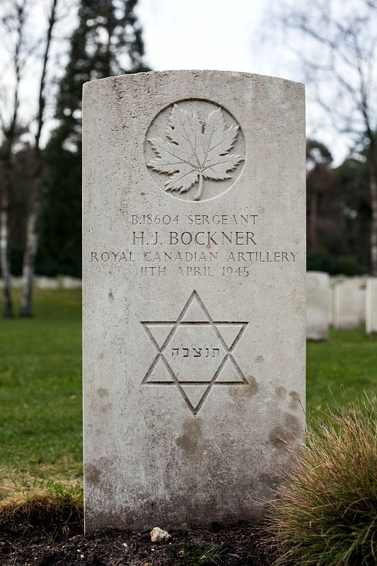 Bockner, Harry Jacob - Grafsteen – Headstone - Canadian War Cemetery Holten 