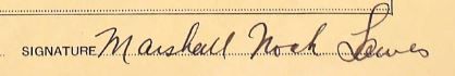 Handtekening – Signature (Bron: Canada, WWII Service Files of War Dead, 1939-1947)
